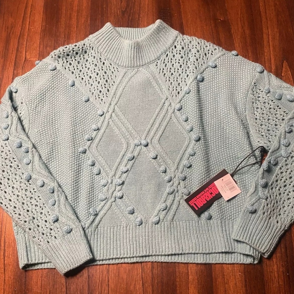 Rock and Roll Denim Women's Southwest Sleeve Long Sleeve Sweater -